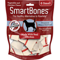 SmartBones Small Chicken Chews 4"Dog Treats 小型潔齒骨(雞肉味) 6 pack 